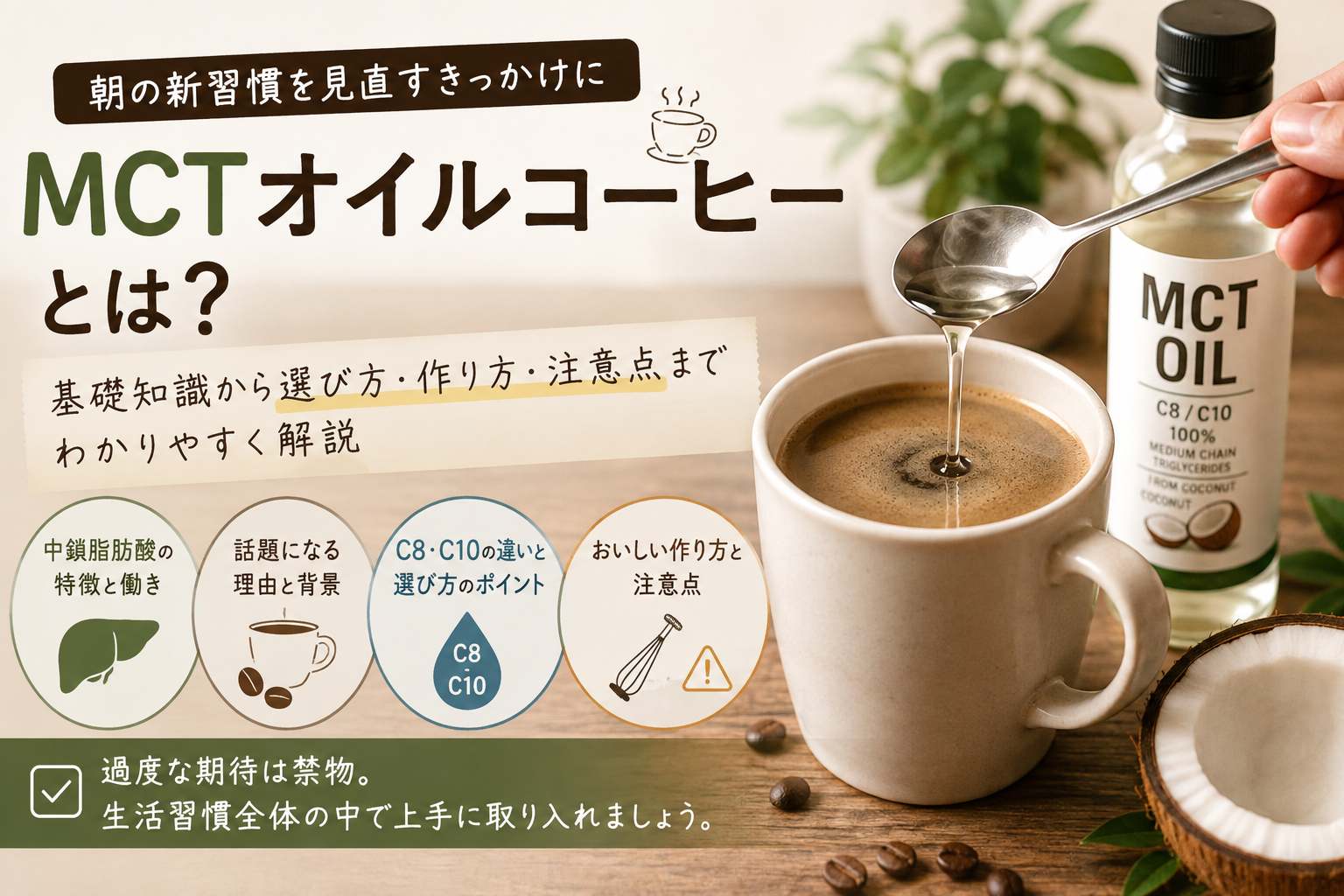 コーヒーにMTCオイル